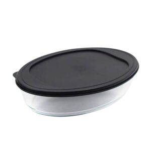 Assadeira Oval 4 litros Com Tampa Vidro Refratario Mor 007846
