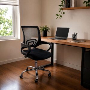 Cadeira Escritório Begônia Ergonômica Tela Mesh Apoio Lombar Regulagem Altura Giratória 360 120kg