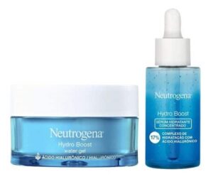 Kit Facial Neutrogena Hialurônico Hydro Boost Gel + Sérum