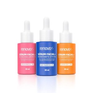 Kit Sérum Renovabe Ácido Hialurônico Vita C Hidratante B3