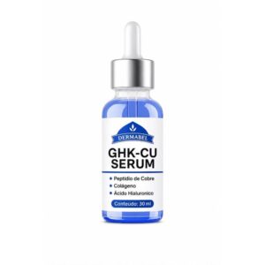 GHK-CU Peptídeo de Cobre Sérum Facial 30ml Colágeno e Ácido Hialurônico Dermabel