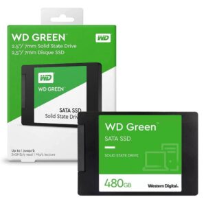 SSD WESTERN DIGITAL WD Green 480GB Sata III 6GBs Leitura 545MBs e Gravação 430MBs WDS480G3G0A