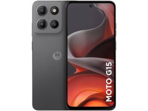 Smartphone Motorola Moto G15 4G 256GB 12GB RAM Boost Tela 6.7 FHD Câmera Dupla 50MP 5MP Grafite