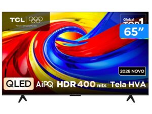 Smart TV 4K TCL Advanced QLED 65” Polegadas com Processador AIPQ, Dolby Vision, HDR10+ e Wi-Fi - 65P7L