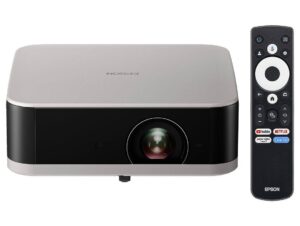 Projetor Portátil Smart Epson Full HD EF-30 Som Dolby Audio Google TV Wi-Fi Cinza Titanium