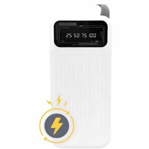 Power Bank 10000mAh 3 Saídas Recarregável Portátil Bateria Externa Compatível com Smartphones e Tablets