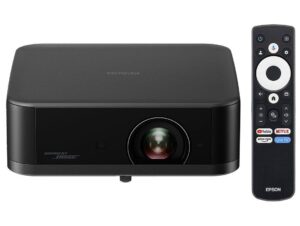 Projetor Portátil Smart Epson Lifestudio Pop Plus 4K PRO-UHD EF-62 Som Bose Google TV Wi-Fi Preto Metálico