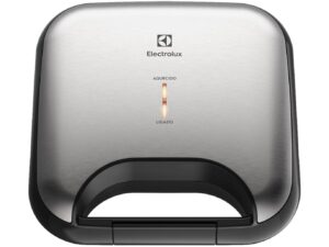 Sanduicheira Elétrica Electrolux ESG20 Efficient Inox Escovado Antiaderente Grill Lanche Misto Chapa Elegante Presente
