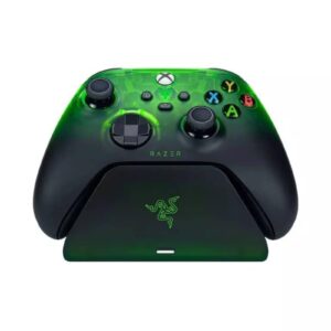 Controlador Razer Wireless e suporte de carregamento para Xbox Green