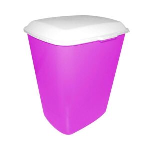 Porta Ração Furacão Pet 20kg Rosa para Cães e Gatos