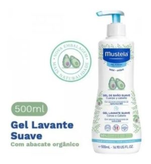 Mustela Gel 500Ml Lavante Sabonete Líquido Corpo e Cabelo Infantil
