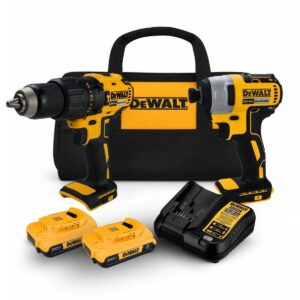 Parafusadeira Furadeira Baterias 2Ah Carregador Bolsa DEWALT Ferramentas Portátil Potente Brushless