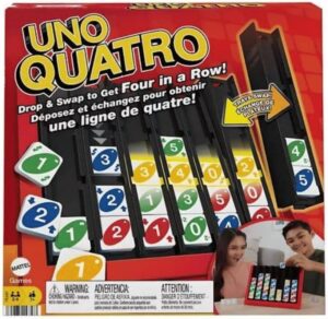 Jogo de tabuleiro uno quatro - mattel