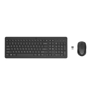 Kit Mouse e Teclado Sem Fio HP 330, Wireless, ABNT2, Com Teclado Numérico, Preto - 2V9E6AAAC4
