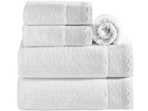 Jogo de Toalhas de Banho Artex 100% Algodão - Le Bain Noiva Branco 5 Peças