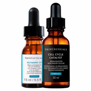 Skinceuticals Kit - Sérum Facial Anti-Idade + Sérum Facial Antioxidante e Antioleosidade para Rejuvenescimento Facial