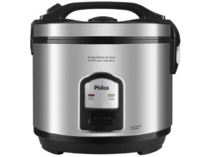 Panela Elétrica Arroz Philco PH10 Inox Visor Glass 10 Xícaras Refoga e Cozinha