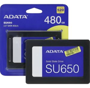 SSD Adata SU650 480GB SATA III 6GBs Leitura 520MBs Gravação 450MBs Preto ASU650SS480GTR