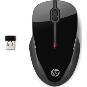 Mouse Sem Fio HP X3000 - Nano Receptor Preto com Bateria de 12 Meses