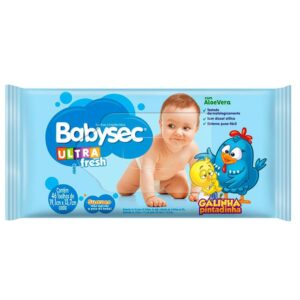 Lenço Umedecido Babysec Galinha Pintadinha 46 Unidades