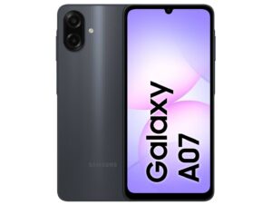 Smartphone Samsung A07 128GB Preto 4GB RAM Tela 6,7 Câm. Dupla Selfie 8MP