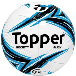 Bola Futebol Society Topper Slick Grama Sintética Alta Durabilidade