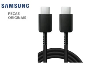 Cabo Usb Tipo C Original Samsung Galaxy A70/A80/S21/NOTE 10 e 20 PRETO COD. GH39-02060A