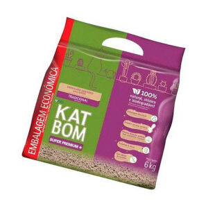 Areia Higienica Katbom Gatos Granulado Tradicional 6kg