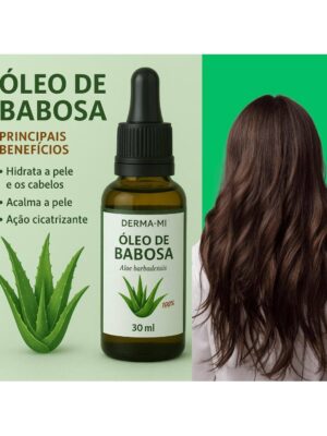 Óleo de Babosa 100% Puro Hidratação, Crescimento Capilar e Regeneração da Pele