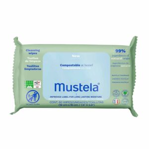 Toalhas Umedecidas Mustela Compostáveis Com Perfume