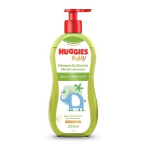 Sabonete Líquido Huggies glicerina para bebê Camomila 200ml