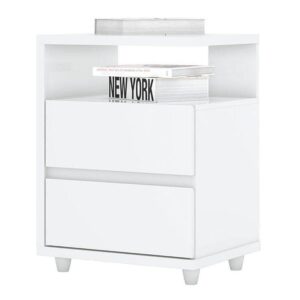 Mesa De Cabeceira Campeche Branco Brilho Henn