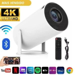 Mini projetor portátil para Android Smart Tv 4k Hd Led 1080p 9000 Lm Projetor profissional barato com Wi-Fi e Bluetooth